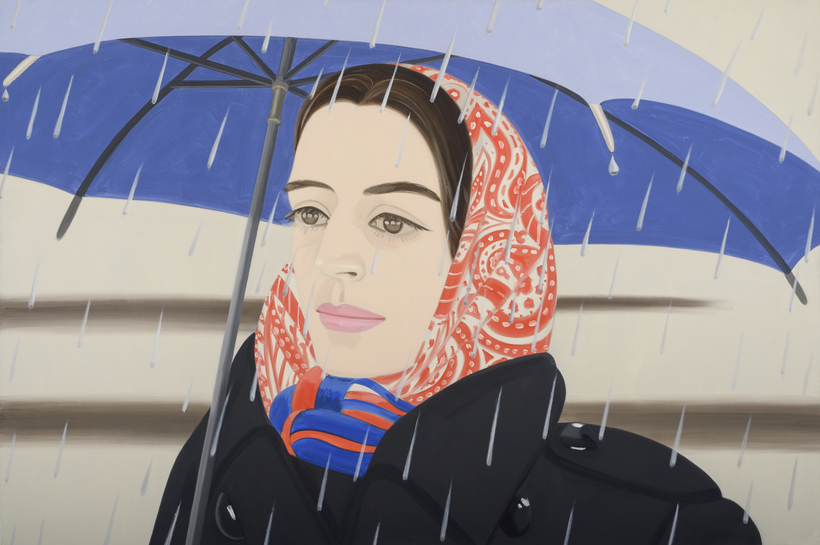 Alex Katz’s 12-foot-long Blue Umbrella #2, part of a new retrospective of the artist’s work on now in Madrid.