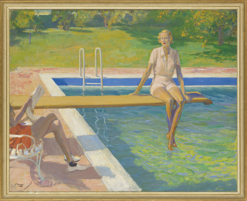 John Lavery’s The Viscountess Castlerosse, Palm Springs is expected to sell for $550,000 to $900,000 at Christie’s in London on March 1.