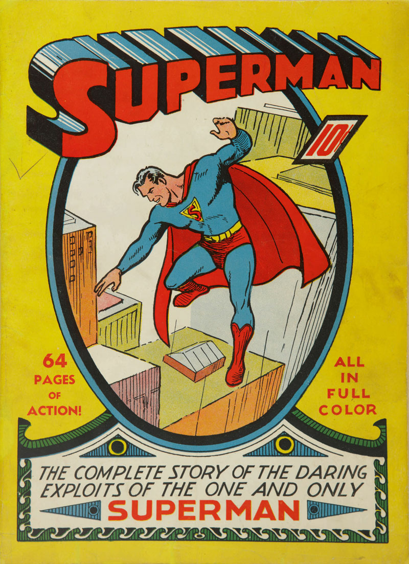 Flying start: the cover of Superman No. 1, published in June 1939.
