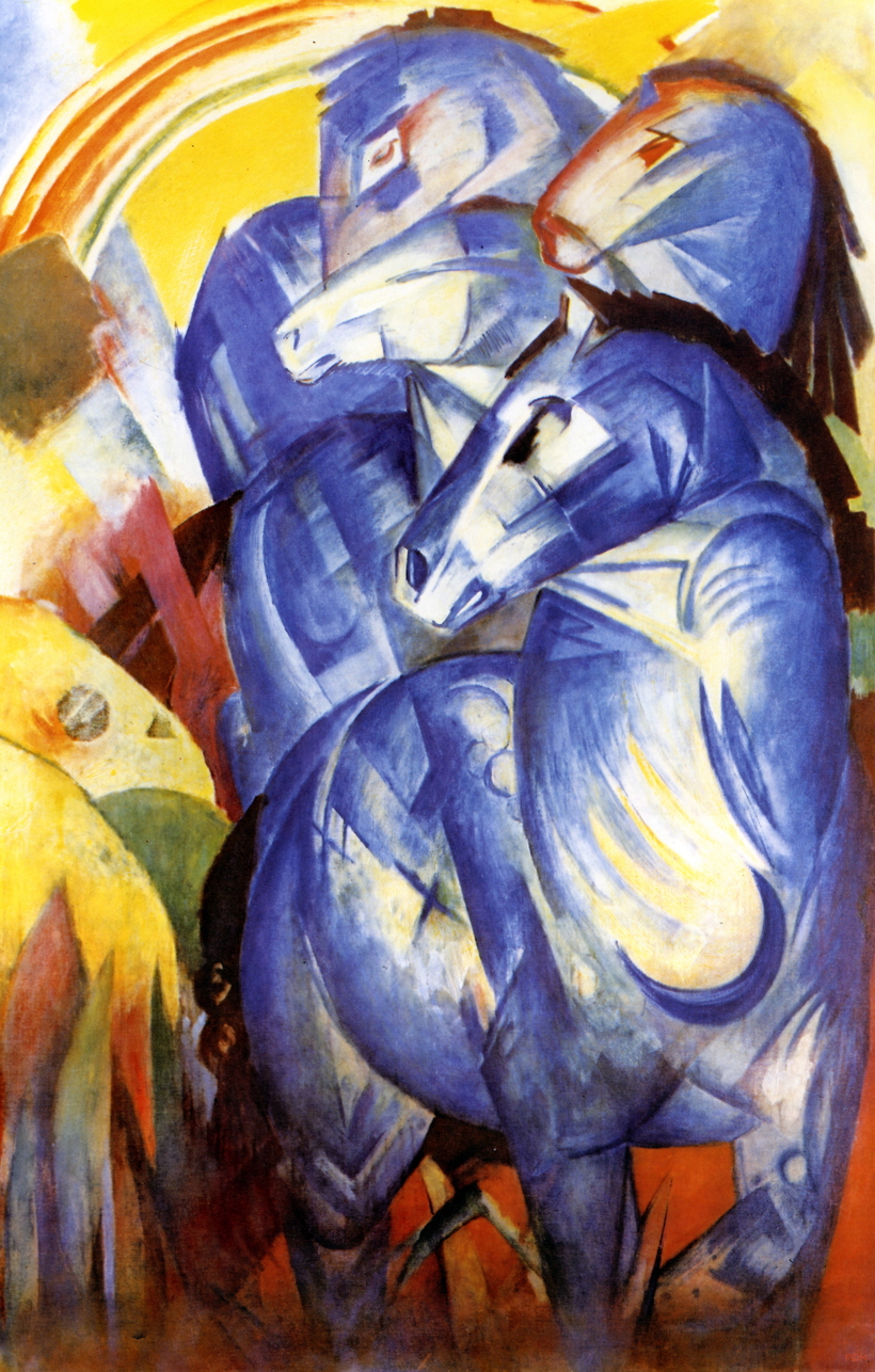 Franz Marc’s Tower of Blue Horses, missing but not necessarily gone.