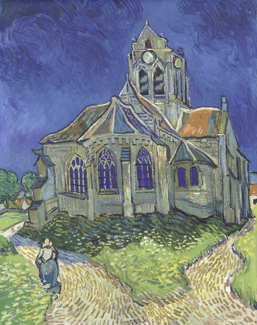 The Van Gogh Museum’s latest exhibition focuses on works the artist made in the last 10 weeks of his life. The paintings on view include The Church at Auvers, 1890.