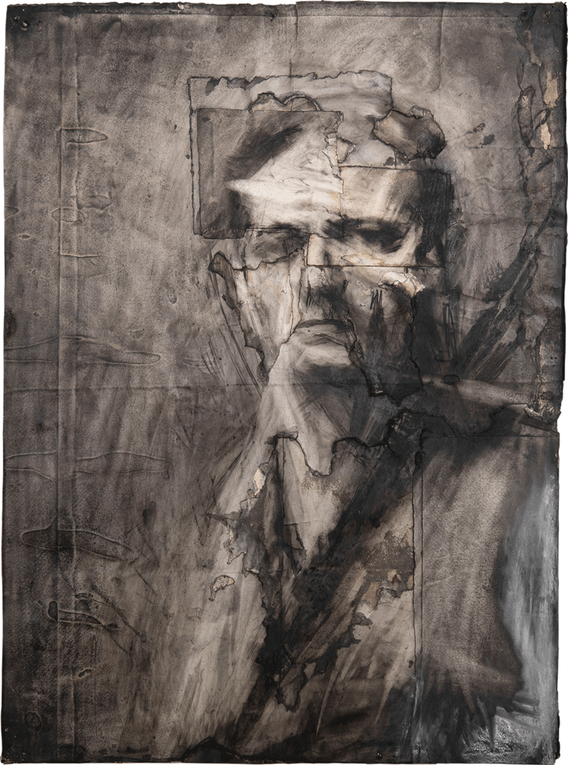 A 1958 self-portrait by Frank Auerbach.
