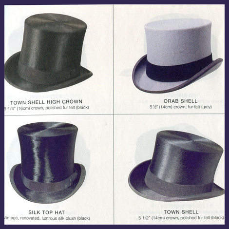 Top Hat 100% Felt Supreme Quality Ascot Victorian Hat-iHATS Londen UK met vele kleuren Accessoires Hoeden & petten Nette hoeden Hoge hoeden 