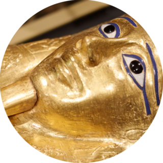 The Gold Coffin of Nedjemankh is displayed during a news conference to announce its return from the U.S. and display at the National Museum of Egyptian Civilization (NMEC) in Cairo, Egypt October 1, 2019.