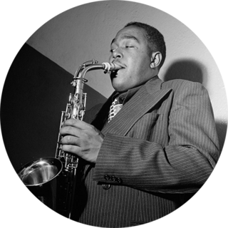 A portrait of Charlie Parker, at Carnegie Hall, circa 1947.