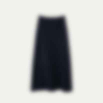 Isabella Women's Double Knit Long Skirt in Black